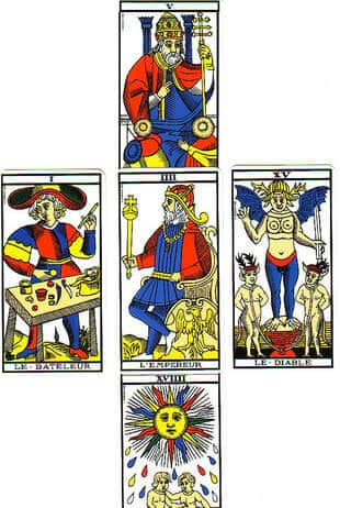 tirage en croix tarot 1