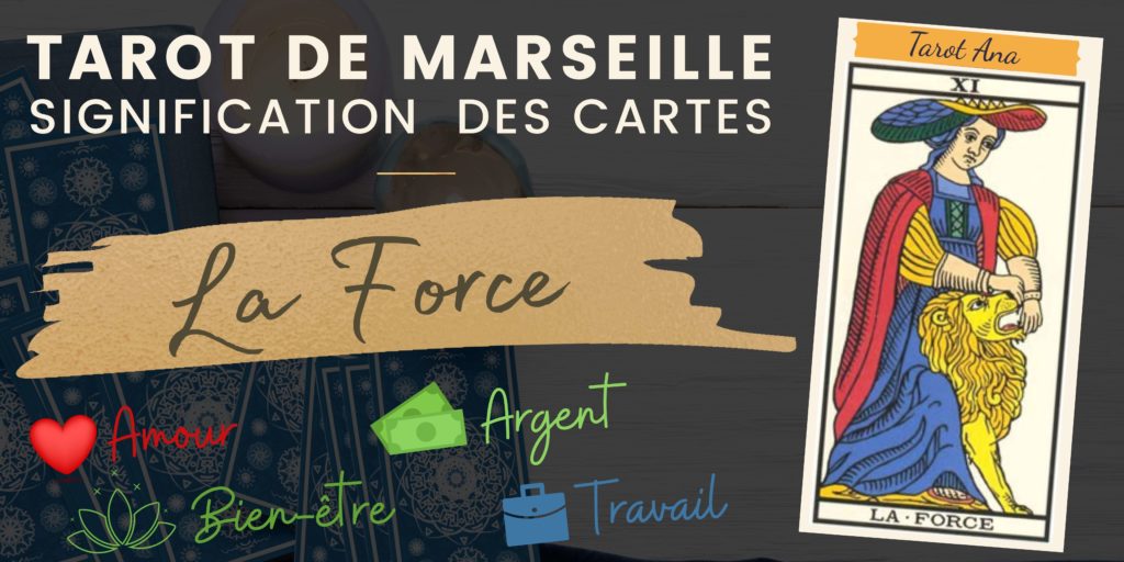 tarot gratuit carte la force tarot de marseille rectangle