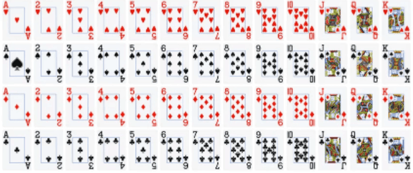 jeu traditionnel 52 cartes
