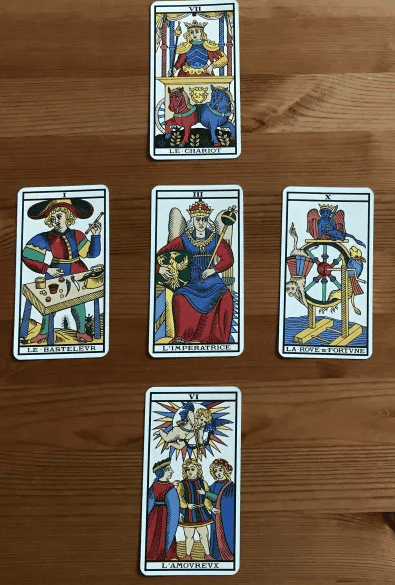 tirage en crois tarots