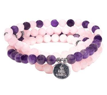 améthyste quartz rose